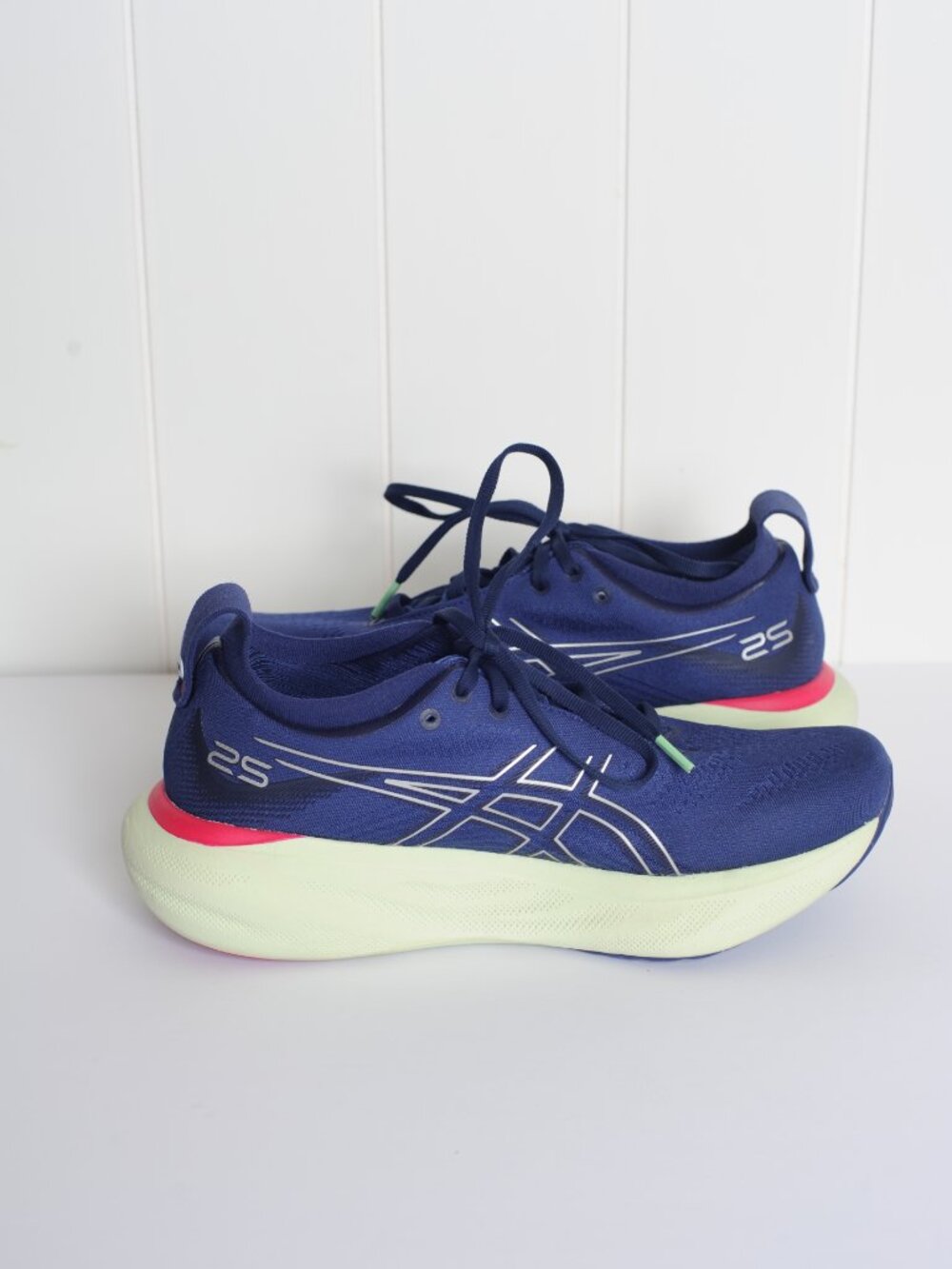 Asics Women's Gel Nimbus 25 Blue Pink Green size 9 - Picture 5 of 9